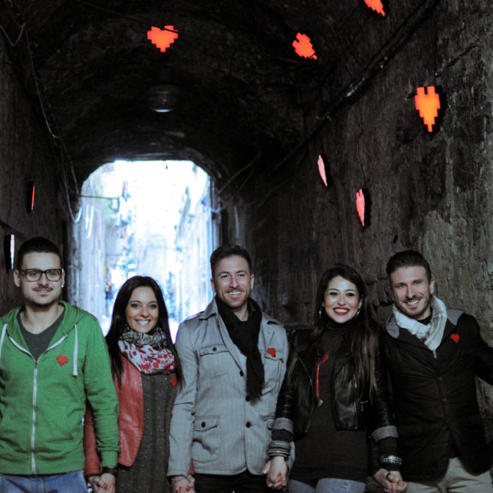 Festival del Bacio 2015 - #cuoredinapoli_Installazioni_Tocca e Illumina Cuore_1